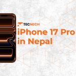 iPhone 17 Pro front view showing Super Retina XDR OLED display, iPhone 17 Pro two-tone aluminum and Ceramic Shield back design, iPhone 17 Pro unboxing with USB-C cable and documentation, iPhone 17 Pro A19 Pro chip performance benchmark results, iPhone 17 Pro camera system with 8x telephoto lens close-up, iPhone 17 Pro low-light selfie sample taken with front camera, iPhone 17 Pro charging via USB-C with Adaptive Power Mode, iPhone 17 Pro iOS 26 Liquid Glass UI interface screenshot, iPhone 17 Pro stereo speakers audio test setup, iPhone 17 Pro price in Nepal display at retail store