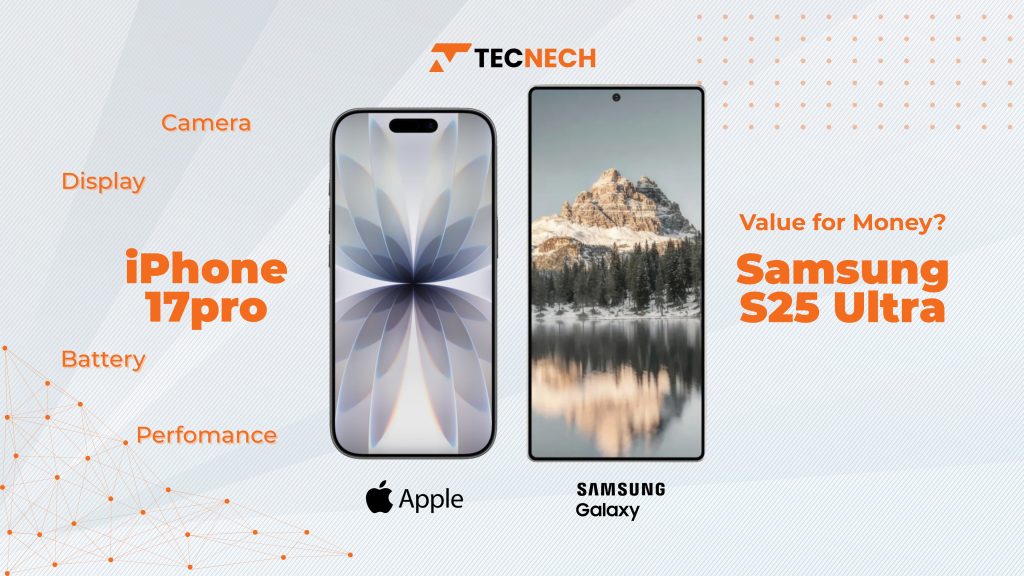 iPhone 17 Pro vs Samsung Galaxy S25 Ultra, iPhone 17 Pro review 2025, Samsung Galaxy S25 Ultra review 2025, best flagship phones 2025, iPhone 17 Pro camera, Galaxy S25 Ultra camera, iPhone 17 Pro battery life, Galaxy S25 Ultra battery, iPhone vs Samsung comparison, 2025 smartphone comparison, iPhone 17 Pro specs, Samsung Galaxy S25 Ultra specs, iPhone 17 Pro performance, Galaxy S25 Ultra performance, best Android vs iOS 2025, premium smartphones 2025, iPhone 17 Pro price in Nepal 2025, Samsung Galaxy S25 Ultra price in Nepal 2025, iPhone 17 Pro vs Galaxy S25 Ultra price in Nepal, best flagship phones in Nepal 2025, iPhone 17 Pro availability in Nepal, Samsung Galaxy S25 Ultra availability in Nepal, iPhone 17 Pro vs Samsung Galaxy S25 Ultra which is best in Nepal,